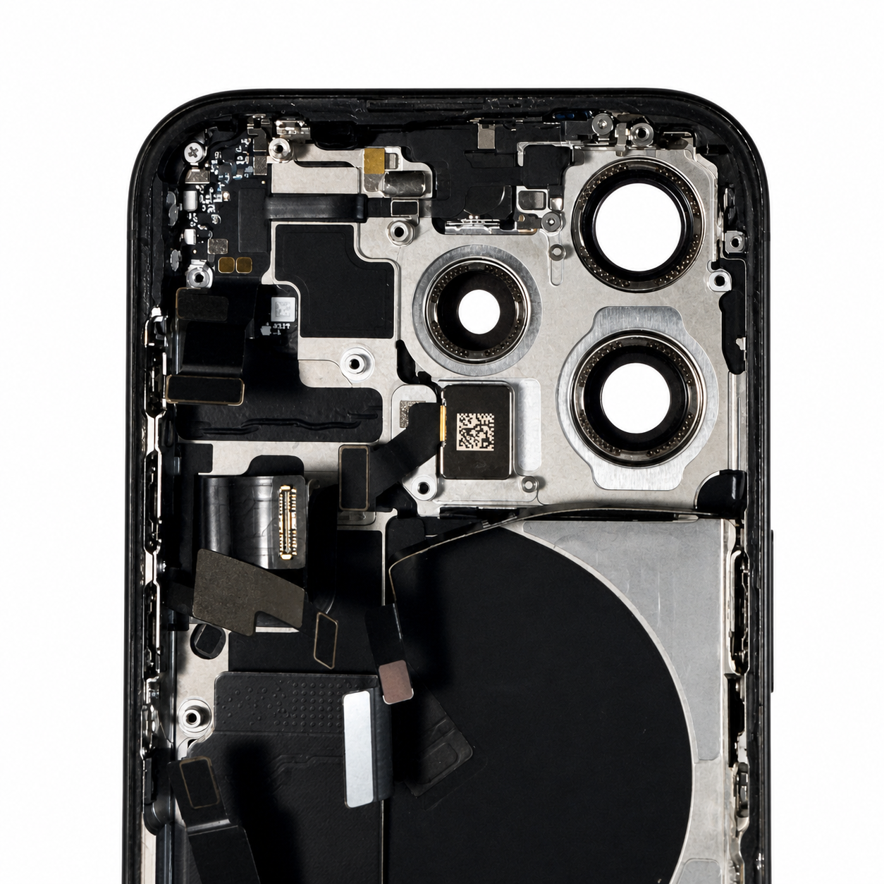 Genuine Used OEM Apple Back Housing W/ Small Parts Compatible For iPhone 15 Pro