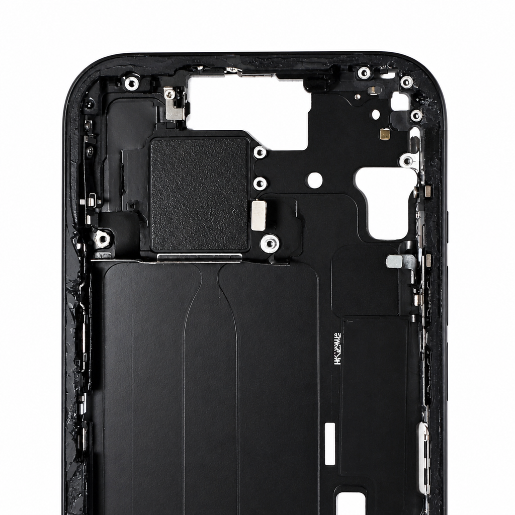 OEM Mid-Frame Housing w/ Charging Port Flex for iPhone 15