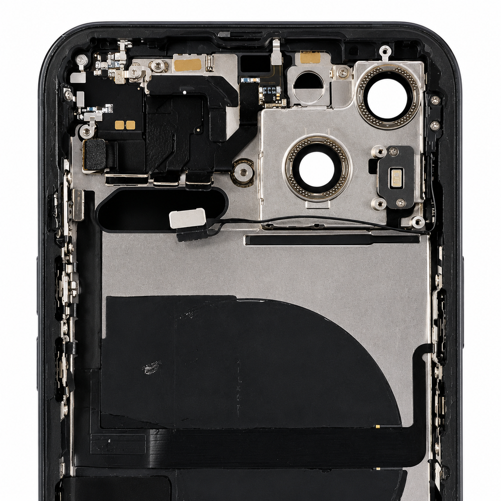 Genuine Used Apple iPhone 13 Back Housing Replacement with Small Parts