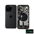 iPhone 15 Pro Back Housing W/ Small Parts | US Version | Black Titanium | Genuine Used OEM Apple | Grade A | Non-Aftermarket