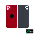 iPhone 11 Back Glass Replacement | With Logo / No Adhesive / Large Camera Hole | Product Red | Aftermarket