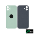 iPhone 12 Back Glass Replacement With No Adhesive | With Logo / Large Camera Hole | Green | Aftermarket