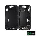iPhone 15 Mid-Frame Housing w/ Small Parts | EU/Global | Genuine Used OEM Apple | Grade B | Black | Non-Aftermarket